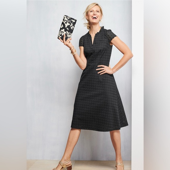 Talbots Dresses & Skirts - Talbots Women's Size 12P Black Eyelet Dress